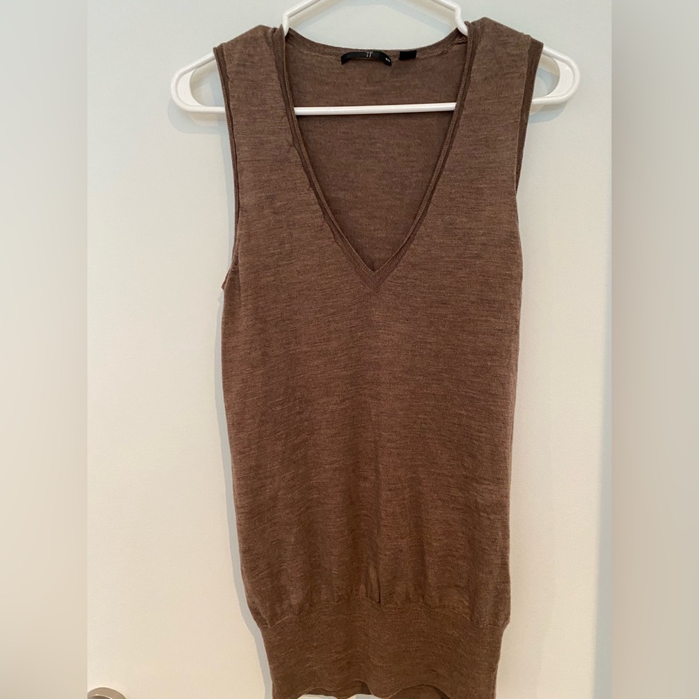 100% wool sweater vest